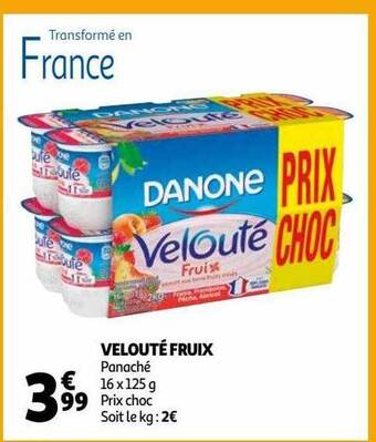 Auchan Velouté fruix offre