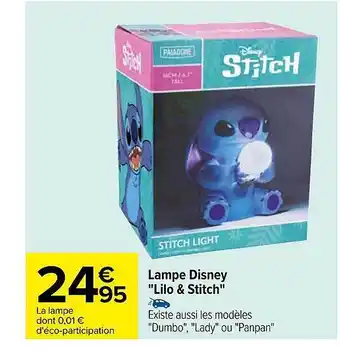 Carrefour Lampe disney offre