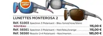 Uship Lunettes monterosa 2 offre