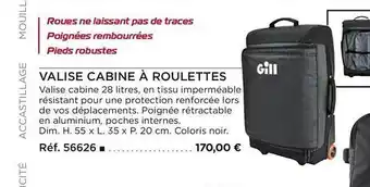 Valise cabine Ă roulettes gill