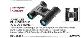 Jumelles bluhorizons 10 x 26 steiner