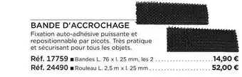 Bande d'accrochage