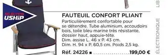 Fauteuil confort pliant