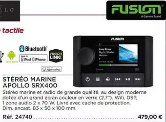 Stéréo marine apollo srx400