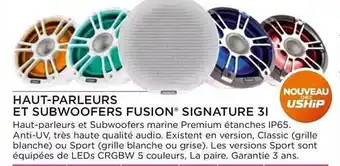 Haut-parleurs et subwoofers fusion signature 3i
