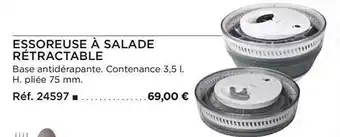 Essoreuse à salade rétractable