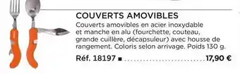 Couverts amovibles