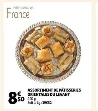 Auchan Assortiment de pâtisseries orientales du levant offre