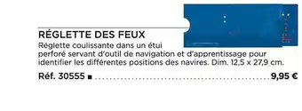 Réglette des feux