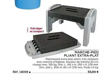 Uship Marche-pied pliant extra-plat offre