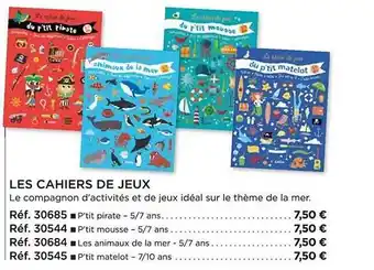 Les cahiers de jeux