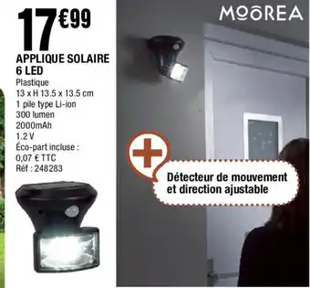 La Foir'Fouille Applique Solaire 6led offre