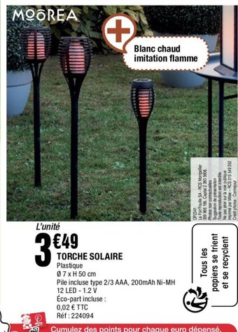 La Foir'Fouille Torche Solaire offre