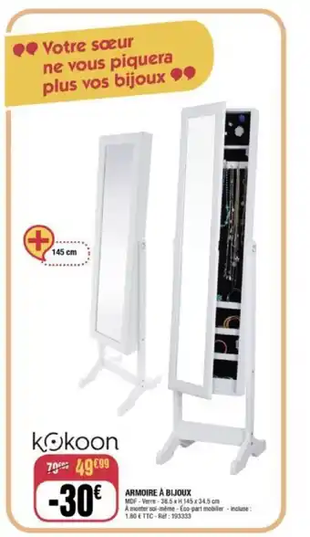 La Foir'Fouille Armoire a Bijoux offre