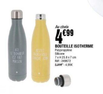 La Foir'Fouille Bouteille Isotherme offre