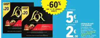 E.Leclerc Capsules Café "L" Or Espresco offre