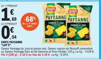 E.Leclerc Chips Paysanne "Lay's" offre