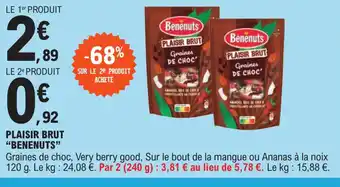 E.Leclerc Plaisir Brut "Benenuts" offre