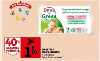 Lingettes love and green