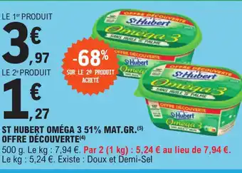 E.Leclerc St Hubert Oméga 3 51% Mat.Gr. Offre Découverte offre
