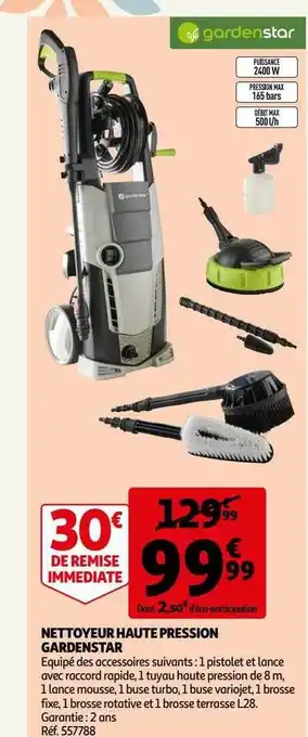 Auchan Nettoyeur haute pression gardenstar offre