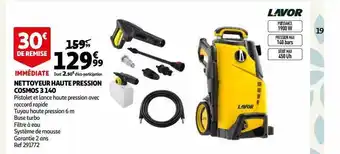 Auchan Nettoyeur haute pression cosmos 3 140 lavor offre