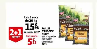 Auchan Paillis d'ardoise noir naturen offre