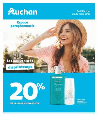 Auchan Avène gamme cleanance offre