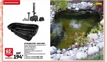 Auchan Kit bassin start - 1000 litres offre