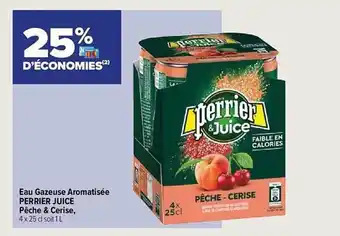 Eau gazeuse aromatisée perrier juice