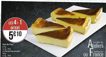 Casino Supermarchés Part de flan ou part de flan chocolat offre