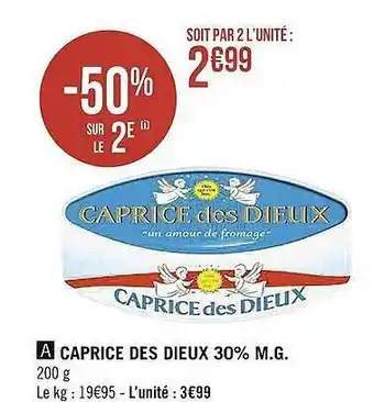 Caprice des dieux 30% m.g.