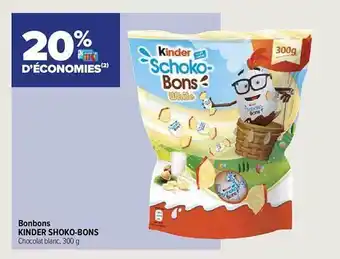 Carrefour Contact Bonbons kinder schoko-bons offre