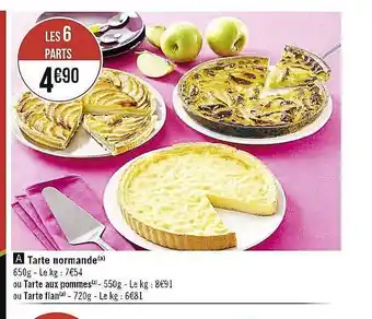 Tarte normande ou tarte aux pommes ou tarte flan