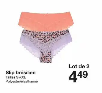 Zeeman Slip brésilien offre