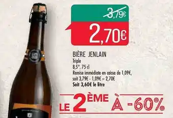 Match Bière jenlain offre