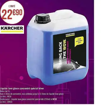 Casino Supermarchés Liquide lave glace concentré spécial hiver offre