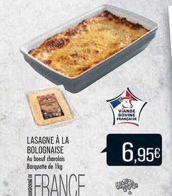 Match Lasagne à la bolognaise offre