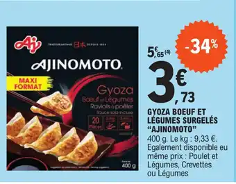 E.Leclerc Gyoza Boeuf Et Légumes Surgelés "Ajinomoto" offre