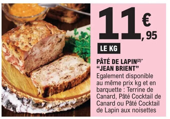 E.Leclerc Pâté De Lapin "Jean Brient" offre