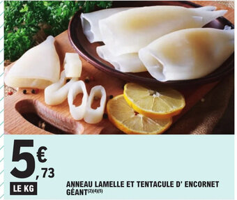 E.Leclerc Anneua Lamelle Et Tentacule D'encornet Géant offre