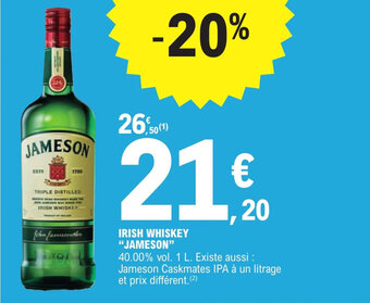 E.Leclerc Irish Whiskey "Jameson" offre