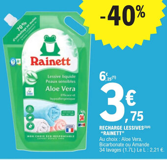 E.Leclerc Recharge Lessives "Rainett" offre