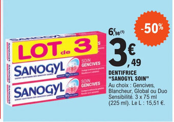 E.Leclerc Dentifrice "Sanogyl Soin" offre