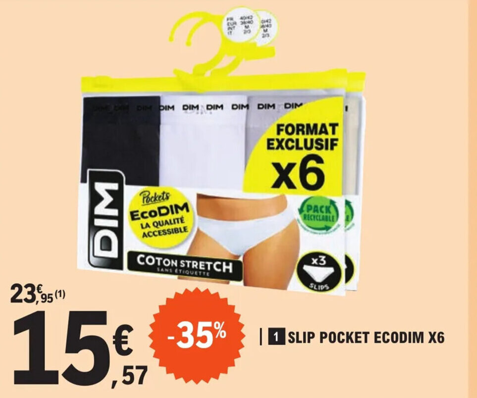 Promo Slip Pocket Ecodim X6 chez E.Leclerc