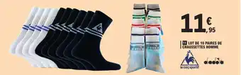 E.Leclerc Lot De 10 Paires De Chaussettes Homme offre