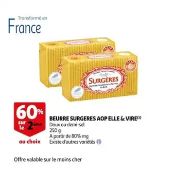 Beurre surgeres aop ELLE & VIRE