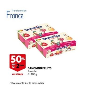 Auchan Danonino fruits offre