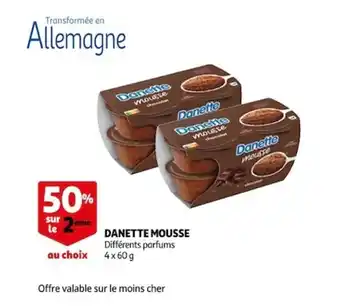 Auchan Danette mousse offre