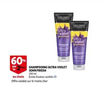 Auchan Shampooing ultra violet john frieda offre